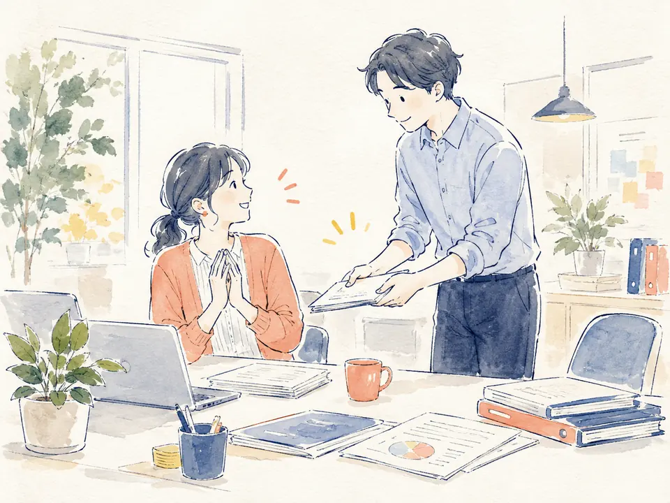 相手の状況を考え、小さな助けを差し出す社員たち